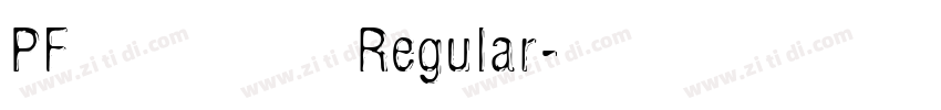 PF频凡胡涂体 Regular字体转换